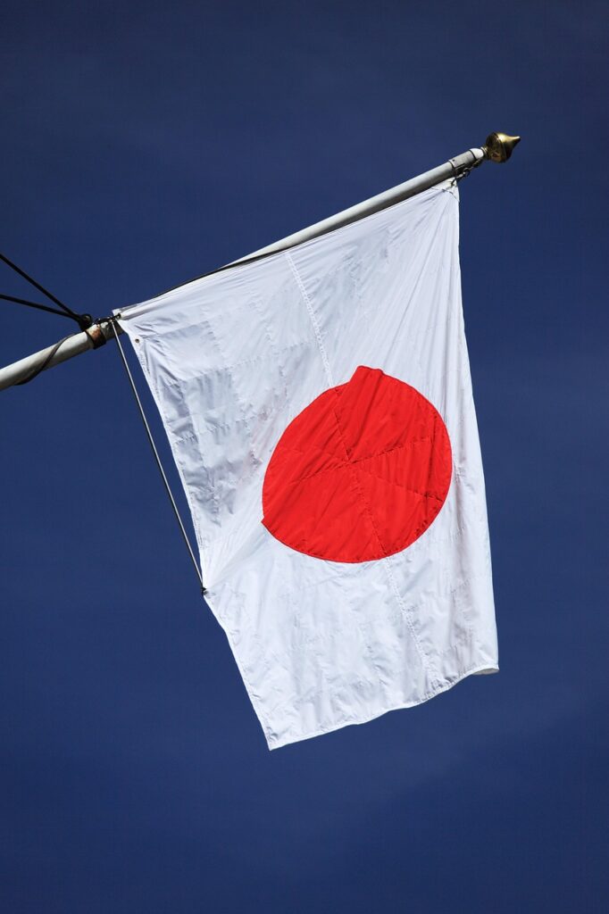 asia, asian, blue, country, flag, japan, nature, japanese, nation, national, red, sky, symbol, tokyo, white, blue sky, wind